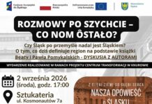 Knurów: Śląsk to ludzie, nie tylko przemysł. Przyjdź na spotkanie z autorską debatą w Sztukaterii !